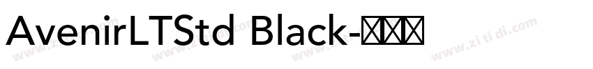 AvenirLTStd Black字体转换